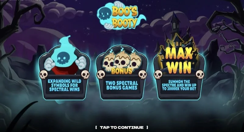 Boo's Booty - jadual bonus dan fungsi Feature Buy